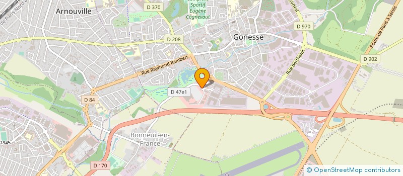 localisation de l'entreprise O'COEUR DES HALLES  GONESSE