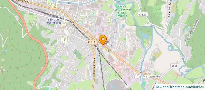 localisation de l'entreprise O COIFF ST DIE  SAINTE-MARGUERITE