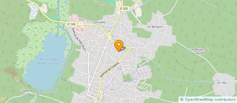 localisation de l'entreprise O' COMME 3 PIGNES  BISCARROSSE