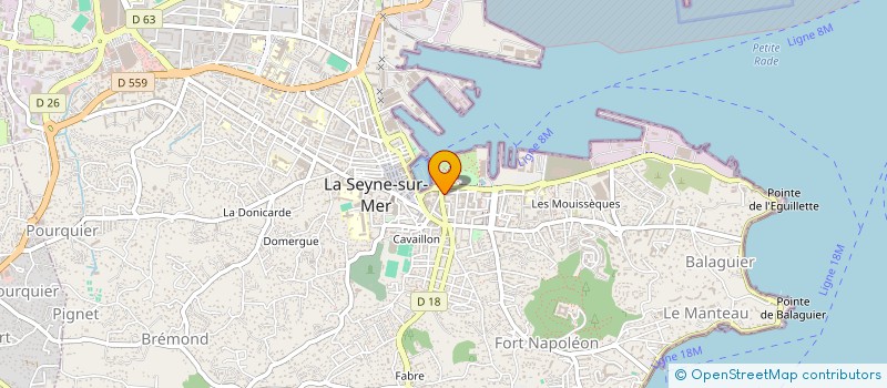 localisation de l'entreprise O COMPTOIR A PIZ' à LA SEYNE-SUR-MER