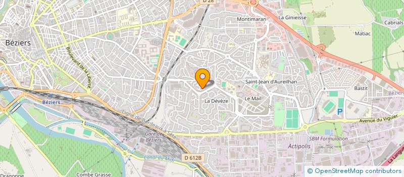 localisation de l'entreprise O COMPTOIR DES CREATEURS  BEZIERS