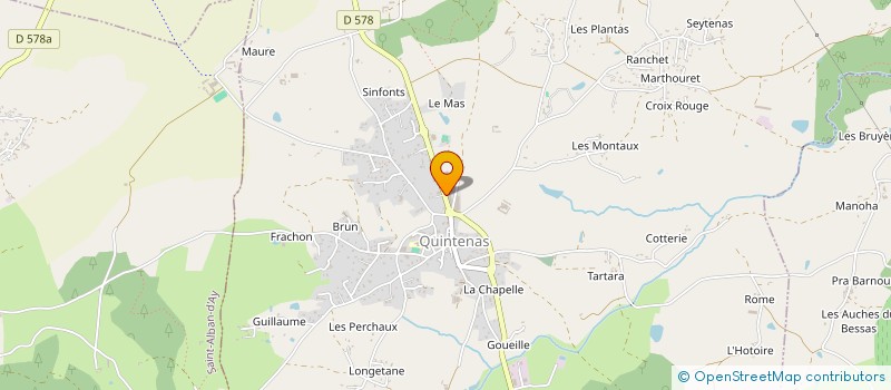 localisation de l'entreprise O-CONCEPT STORE à QUINTENAS