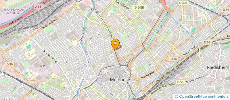 localisation de l'entreprise O'CP68  MULHOUSE