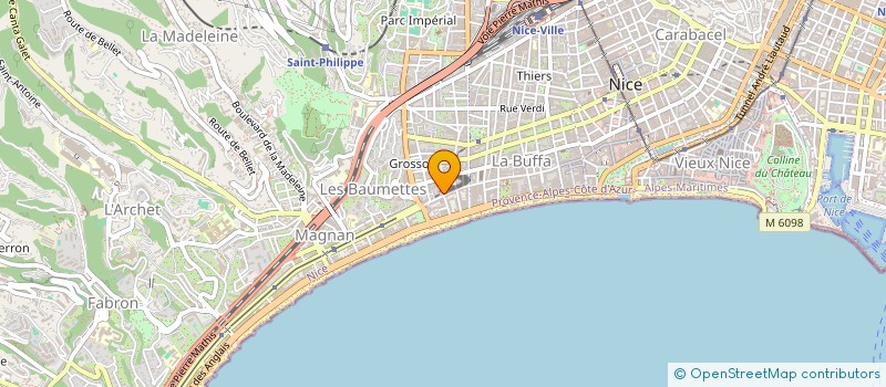 localisation de l'entreprise O'CRAZY à NICE