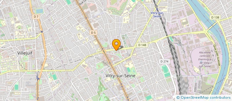 localisation de l'entreprise O'CREMEUX à VITRY-SUR-SEINE