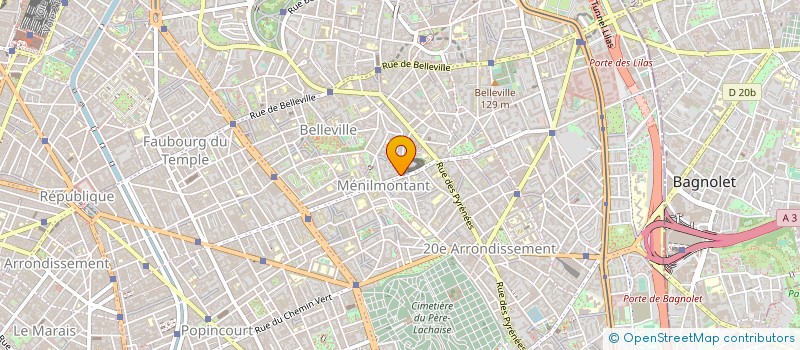 localisation de l'entreprise O CREPALDI à PARIS
