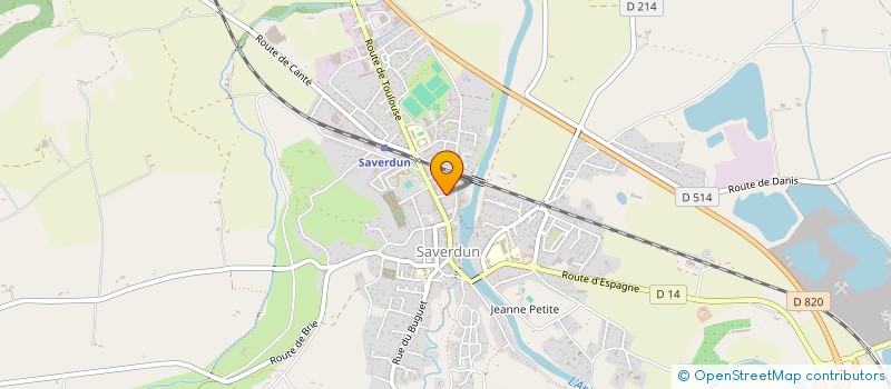 localisation de l'entreprise O'CROC POULET à SAVERDUN