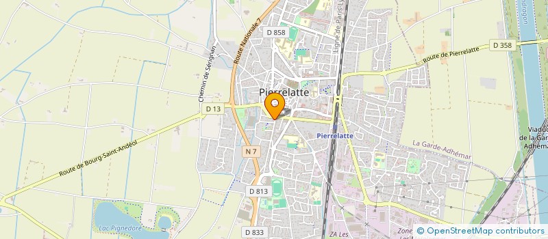 localisation de l'entreprise O'CROUSTY  PIERRELATTE