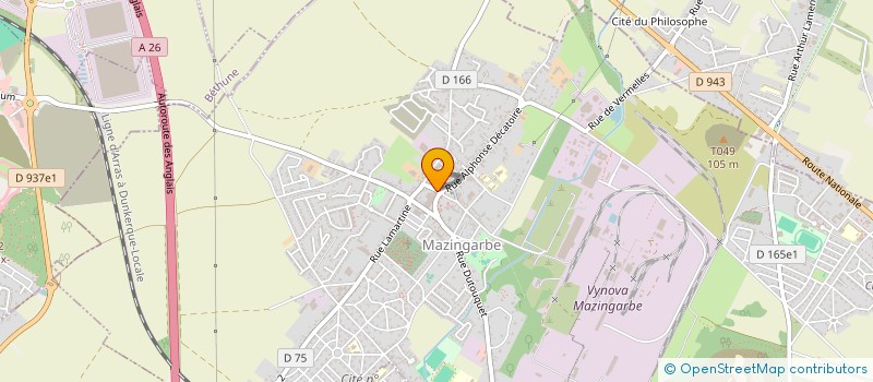 localisation de l'entreprise O'CT  MAZINGARBE