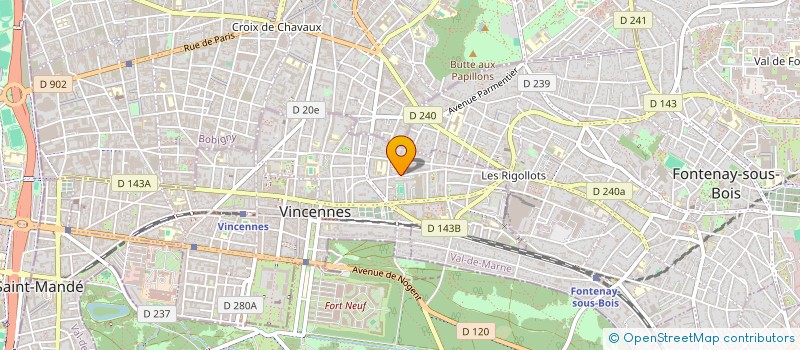 localisation de l'entreprise O CUBE CONSULTING à VINCENNES