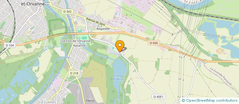 localisation de l'entreprise O.D.A.S.  MORET-LOING-ET-ORVANNE