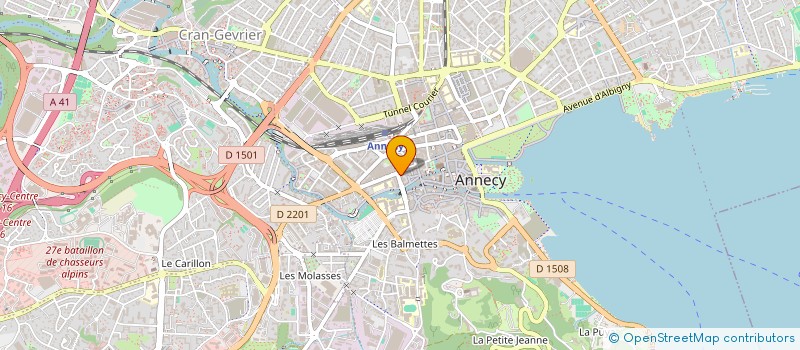 localisation de l'entreprise O D E S à ANNECY