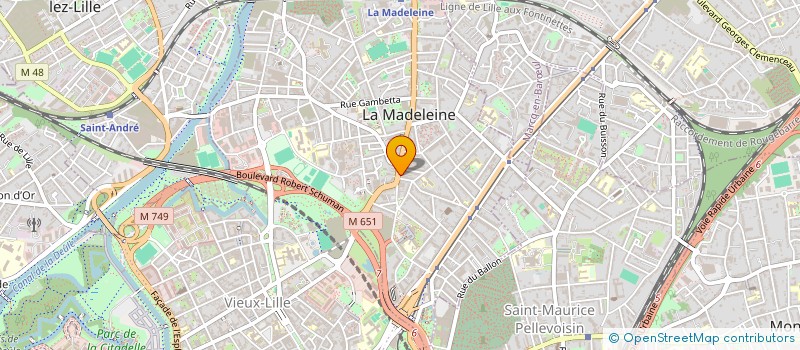localisation de l'entreprise O D E T E A à LA MADELEINE