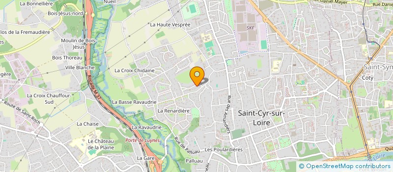 localisation de l'entreprise O&D FAMILY  SAINT-CYR-SUR-LOIRE
