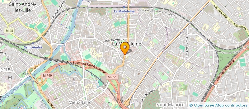 localisation de l'entreprise O.D.I. à LA MADELEINE