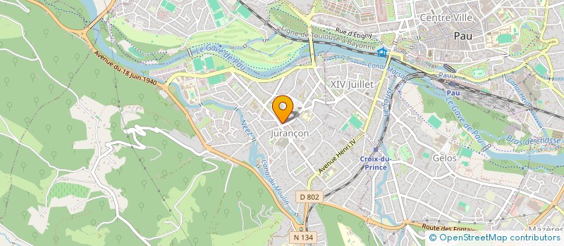 localisation de l'entreprise O.D.J.  JURANCON