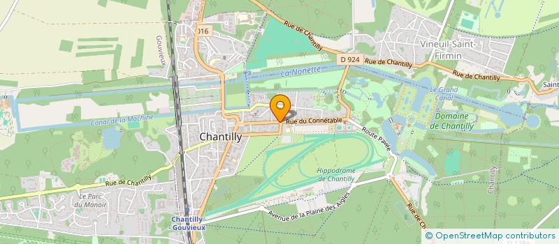 localisation de l'entreprise O.D.M.E. à CHANTILLY