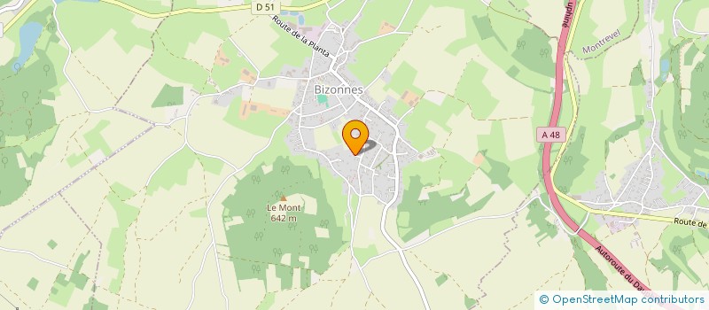 localisation de l'entreprise O.D. POSE  BIZONNES