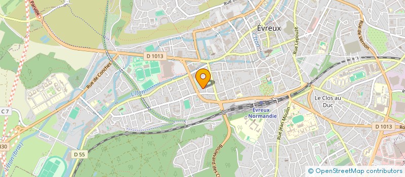 localisation de l'entreprise O.D.T.  EVREUX