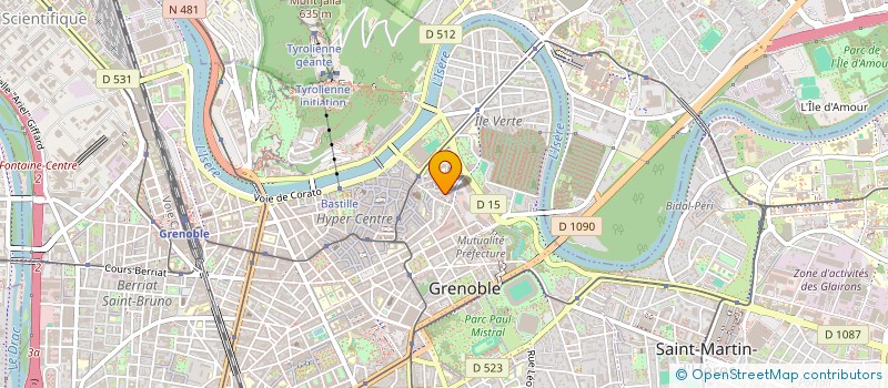 localisation de l'entreprise O D T I à GRENOBLE