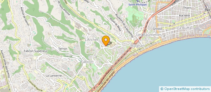 localisation de l'entreprise O'DACE à NICE