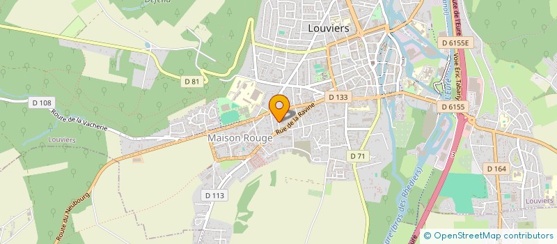 localisation de l'entreprise O'DACE  LOUVIERS