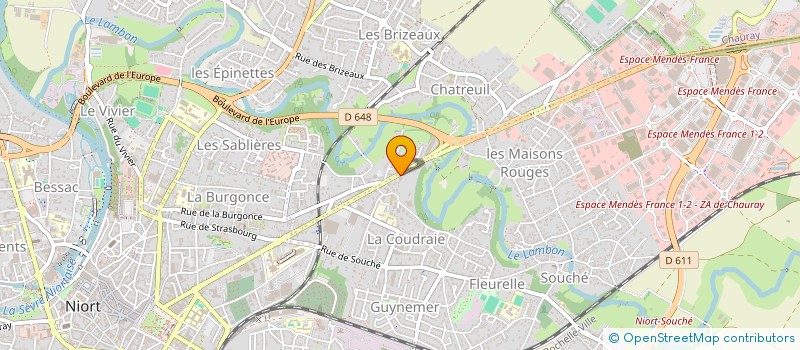 localisation de l'entreprise O'DAIBA à NIORT