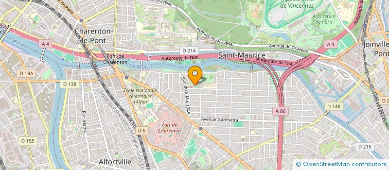 localisation de l'entreprise O DASONOPA 'AIDONS LES ORPHELINS' (ODA) à MAISONS-ALFORT