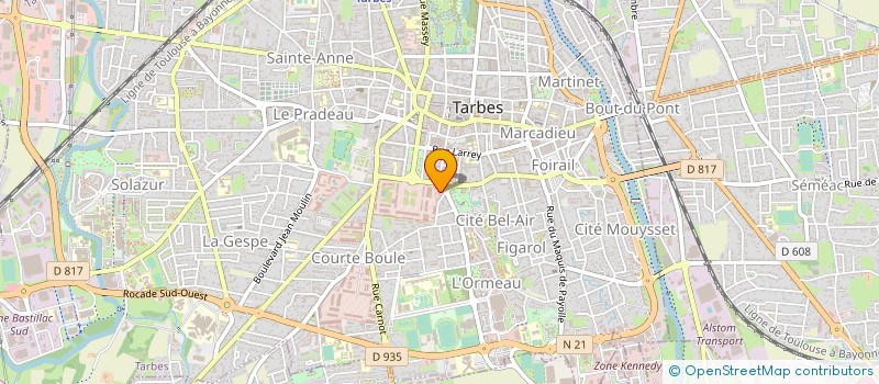 localisation de l'entreprise O DDASS 65  TARBES