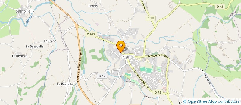 localisation de l'entreprise O DELA DES SENTIERS  RIGNAC