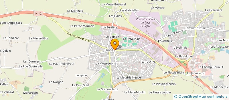 localisation de l'entreprise O DELA DU BIEN ETRE  PLEUMELEUC