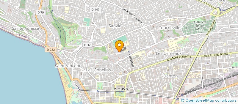 localisation de l'entreprise O. DELAMARE à LE HAVRE