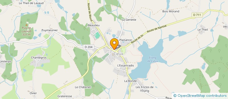 localisation de l'entreprise O-DELI'S  CIEUX