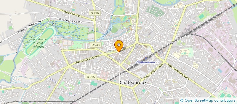 localisation de l'entreprise O'DELICE à CHATEAUROUX