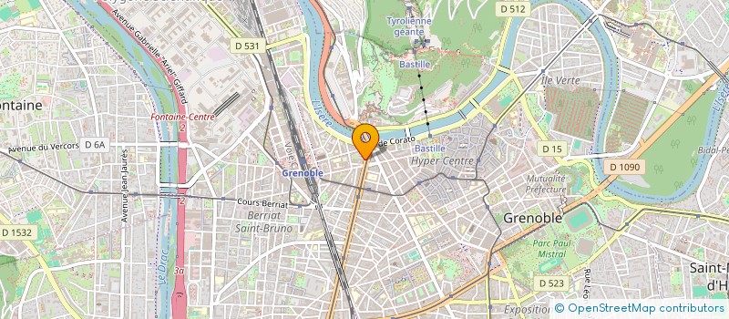 localisation de l'entreprise O DELICE à GRENOBLE