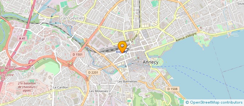 localisation de l'entreprise O'DELICE à ANNECY