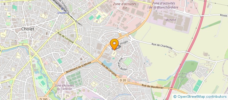 localisation de l'entreprise O DELICE D'ANTAN  CHOLET