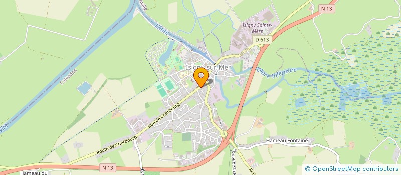 localisation de l'entreprise O DELICES 1  ISIGNY-SUR-MER