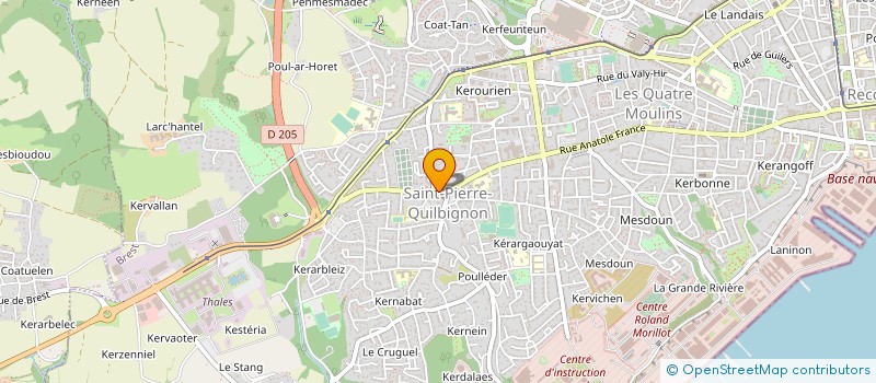 localisation de l'entreprise O'DELICES à BREST