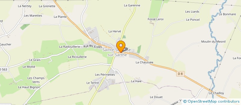 localisation de l'entreprise O DELICES DE SAINTE SCOLASSE à SAINTE-SCOLASSE-SUR-SARTHE