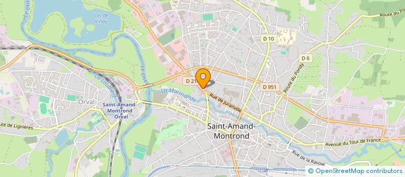 localisation de l'entreprise O'DELICES GOURMANDS  SAINT-AMAND-MONTROND