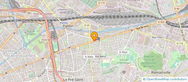localisation de l'entreprise O'DELICES PANTIN à PANTIN