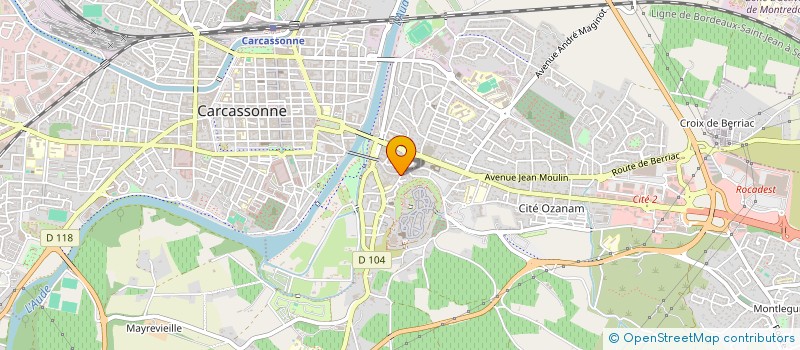 localisation de l'entreprise O DELIZ CAFE  CARCASSONNE