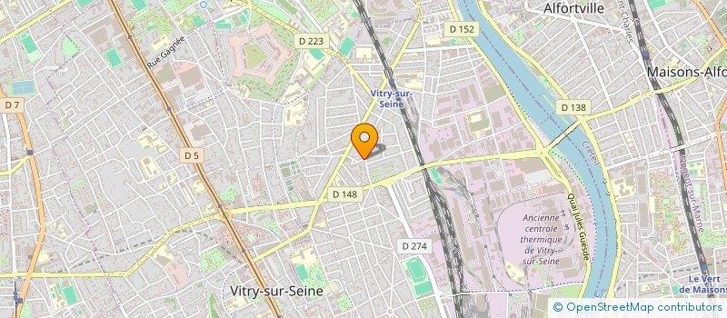 localisation de l'entreprise O'DEM à VITRY-SUR-SEINE