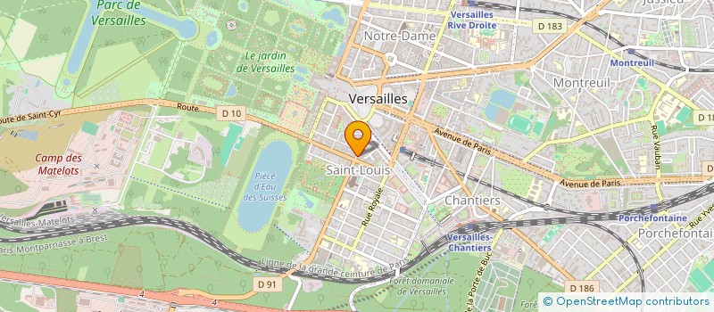 localisation de l'entreprise O DES LYS à VERSAILLES