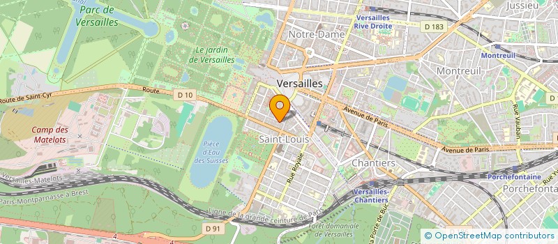 localisation de l'entreprise O DESIR DE LINGERIE à VERSAILLES