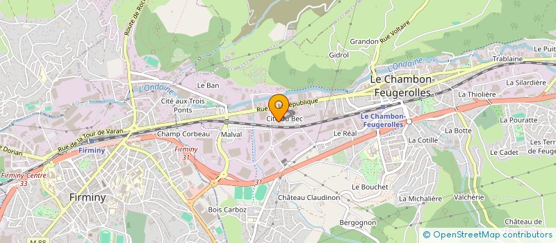 localisation de l'entreprise O.DI.MAT' à LE CHAMBON-FEUGEROLLES