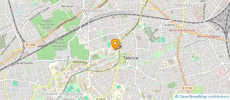 localisation de l'entreprise O' DIAPASON DE LA VIE  TALENCE