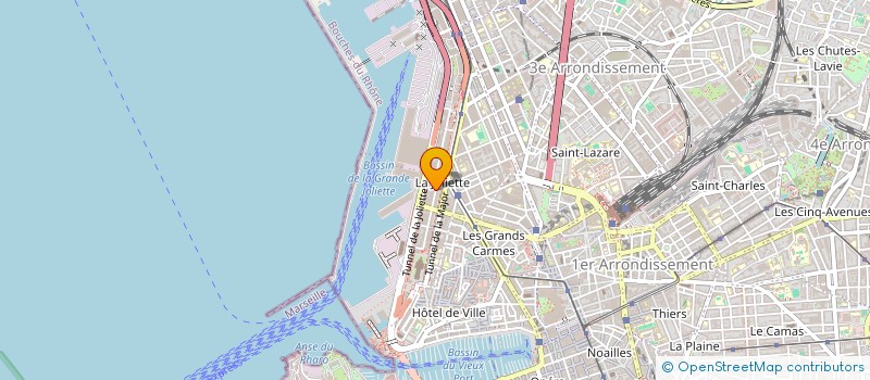 localisation de l'entreprise O'DOCK à MARSEILLE