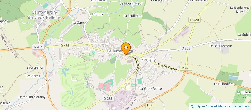 localisation de l'entreprise O DOIGTS D'OR & D'ARGENT à BELLEME